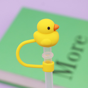 8Mm 3D Trang Trại Động Vật Rơm Topper Gấu Mèo Con Chó Vịt Rơm Bìa - Product Image 2