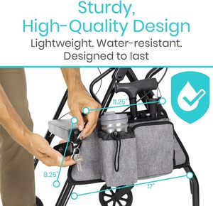 Lightweight <b>Rollator</b> Bag Walker Bag for Walkers Scooters or <b>Rollator</b> Walkers - Product Image 5