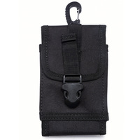 Pochette de téléphone Molle tactique en nylon 1000D EDC support de téléphone portable taille sac fentes pour cartes avec pince à engrenage tactique en plein air