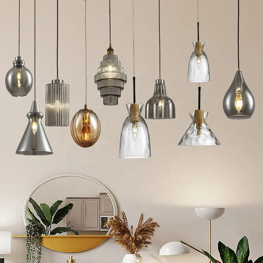 Дизайнерские новые маленькие подвесные светильники простые современные одноголовные прикроватные островные кухонные люстры для гостиной