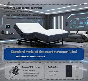 शानदार सांस लेने योग्य आधुनिक मल्टी-फंक्शनल इलेक्ट्रिक गद्दे एडजस्टेबल एआई बुद्धिमान बेडरूम के लिए दोहरे नियंत्रण - Product Image 4