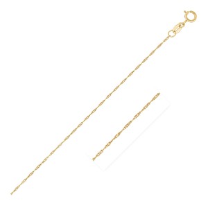 UD2 14k giallo oro rosa bianco 0.6mm Singapore catena con diamante 18k e perla alla moda catena a maglie per matrimoni religiosi - Product Image 1