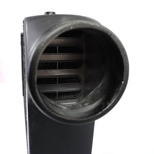 Radiateur d'<span class=keywords><strong>intercooler</strong></span> de voiture 76 mm de sortie, tube turbo et ailettes universel 600x300x76 mm, noir argent, aluminium, radiateur d'admission d'air froid - Product Image 6