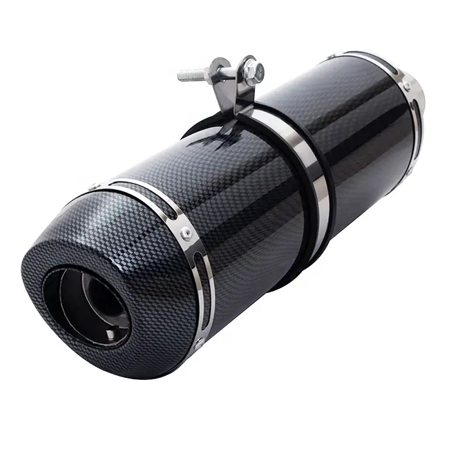 뜨거운 판매 51mm 범용 스테인레스 스틸 오토바이 배기 muffler_YFX-0760BK