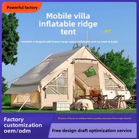 Tente de glamping gonflable de luxe Zentopia, imperméable, grande capacité, tente cabine à structure pneumatique pour le camping