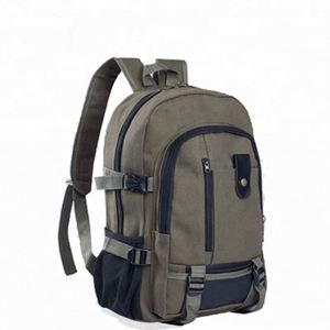 Chine Grand sac à dos décontracté en toile biologique Fermeture à glissière Vente en gros Lettre Motif Style Unisexe 20-40L Arcuate Bandoulière - Product Image 4