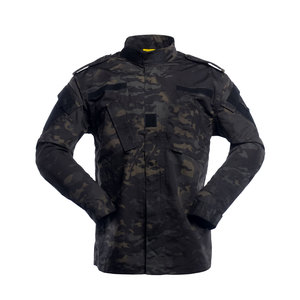 Uniforme Táctico de Combate BDU Camuflaje Negro Unisex XXL, Tela Rip-Stop de Sarga, Material de Algodón y Poliéster, <span class=keywords><strong>Jaime</strong></span> Outdoor FA044 - Product Image 3