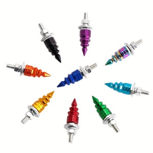 Forest <b>Tree</b> License Plate Screw M6 Thread 54.5mm Aluminum Alloy Universal For American <b>Cars</b> Multiple Colors Decorative - Product Image 1