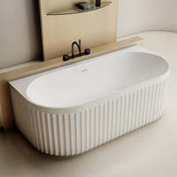 La dernière baignoire en pierre artificielle intérieure spacieuse peut fournir aux utilisateurs l'expérience de bain immersive ultime