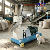 Machine à granulés TRQT à haut rendement 200 kg/h, granulés de 6-8 mm, en acier au carbone, moteur électrique monophasé/triphasé, pour le traitement des aliments