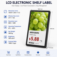 Prijskaartjes LCD Elektronische Prijskaartjes Volledig Kleurenscherm Slimme Schaplabels LCD Display Vershoudwinkels Supermarkten SUNTEK