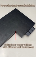 Clôture décorative moderne en aluminium brossé durable, imperméable et résistante à la pluie pour villa et appartement, garantie 5 ans