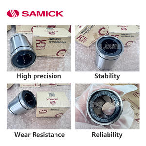 Roulements linéaires fermés SAMICK LME25UU 25x40x58mm à longue durée <span class=keywords><strong>de</strong></span> vie, haute stabilité et prix abordable, kit <span class=keywords><strong>de</strong></span> pièces CNC pour roulement à billes - Product Image 6