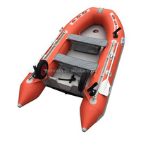 3.6m Bateau Gonflable Hypalon Aluminium Rib Open Boat avec Console Centrale et Système de Direction