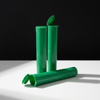 Emballage anti-enfants : Tubes en plastique pour cigares, personnalisables, avec bouchon à pression, pré-roulés, noirs et violets