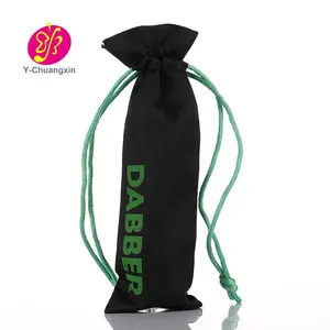 Hot Product Black Satin Bag Umbrella Packaging Pouch Custom Logo Satin