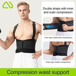 Correcteur de posture personnalisé avec logo, harnais de travail, soutien dorsal, ceinture de soutien lombaire, protection professionnelle, 100% polyester pour - Product Image 3