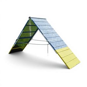 कुत्ते का प्रशिक्षण एक फ्रेम कुत्ते चपलता डब्ल्यू/मोवर चढ़ाई रैंप - Product Image 4