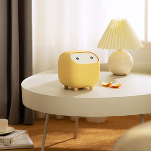 Ninja Mini Desktop Trash Can Double Layer Push Type With Lid For Living Room Indoor Use White Yellow Pink Green - Product Image 4