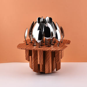 Fourniture directe en acier inoxydable fête <span class=keywords><strong>couverts</strong></span> ensemble boîte de rangement porte-bonheur comprenant 24 pièces cuillère fourchette dîner couteaux pour cadeaux d'affaires - Product Image 4