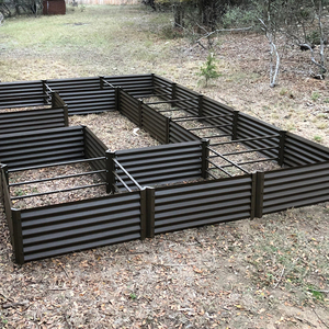 Pots de fleurs et jardinières à fond ouvert pour lit de jardin surélevé en acier galvanisé pour l'extérieur - Product Image 4