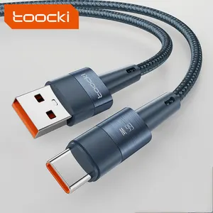 500pcs Customize Logo 6A Nylon Usb Type C Cable Fast Charging 3M 10 Ft Braided Usb-c Phone Fast Charger Data Cable