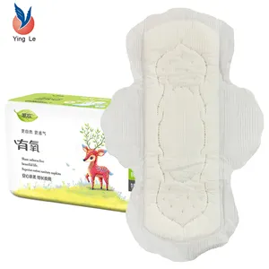 Wholesale winged female Disposable belted cloth pads menstrual Non-Woven Fabric Super Absorbent Sanitary Napkin