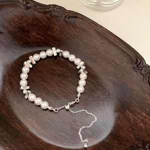 Bracelet en argent sterling S925 Yinruitai avec perles blanches, bijoux pour femmes, à porter au quotidien - Product Image 4