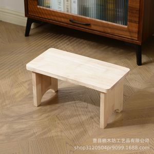 Solid Wood Toilet <b>Stool</b> Small Size Durable Multipurpose Kids Chair <b>Bathroom</b> <b>Stool</b> - Product Image 2