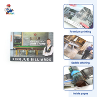 Brochure personnalisée imprimée offset de haute qualité, reliée à cheval, prix de gros usine