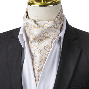 100% microfibre Polyester 6 couleurs différentes motif Paisley <span class=keywords><strong>Ascot</strong></span> Cravat cravate pour hommes Cravates adultes de qualité supérieure - Product Image 1
