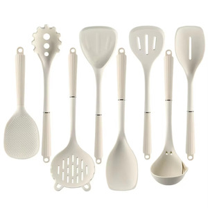 Food Grade Silicone <b>Kitchen</b> Utensil Set BPA-Free Nonstick Cooking Spatula Ladle Slotted Spoon Ergonomic Handle - Product Image 1