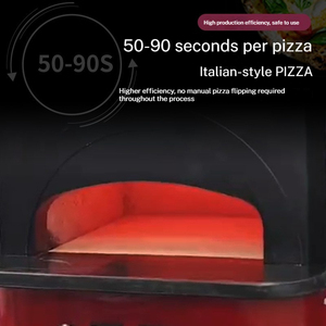 เตาอบพิซซ่าแบบตั้งโต๊ะสไตล์อิตาลีจากเนเปิลส์ เตาอบพิซซ่าแบบใช้แก๊สสไตล์ซิซิลี เตาอบเฉพาะสำหรับร้านพิซซ่าและร้านเบอร์เกอร์ - Product Image 5