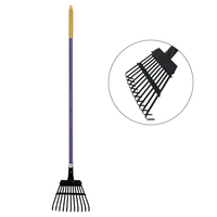 Nouvel ensemble balayette et pelle à crottins en métal pour animaux de jardin, outils manuels d'extérieur, durable et facile à utiliser