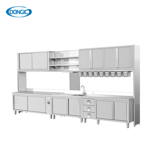 Tavolo <span class=keywords><strong>da</strong></span> <span class=keywords><strong>lavoro</strong></span> personalizzabile in acciaio inox con piano ripiano regolabile per cibo <span class=keywords><strong>cucina</strong></span> isole carretti - Product Image 2