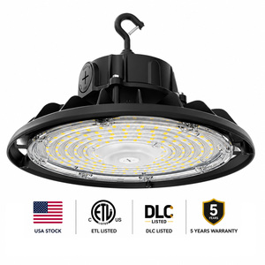 ไฟไฮเบย์ LED UFO 240W สินค้าในสหรัฐอเมริกา สำหรับโรงงาน โกดังอุตสาหกรรม แสงสว่างระดับ IP65 โครงอะลูมิเนียม เหมาะสำหรับโรงงาน โรงรถ เพดานสูง ได้รับมาตรฐาน DLC - Product Image 1