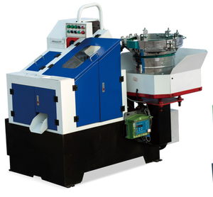 Máquina de Roscado por Enfriamiento de Alta Eficiencia CR5-55Z para Tornillos de Sujeción y Alimentador Vibratorio para Soldadura de Clavos - Product Image 5