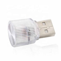USB tactile LED lumière ambiante RVB Mini RVB Auto intérieur lampe décorative voiture atmosphère ampoule néon voiture lumière accessoires
