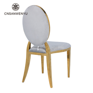 Nouvelles chaises d'hôtel résistantes d'acier inoxydable capacité de 300kg chaises d'hôtel empilables commerciales de meubles de banquet pour des événements - Product Image 4
