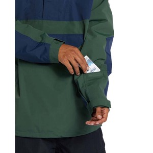 Anorak de neige coupe-vent avec logo personnalisé pour homme Pantalon à bretelles de snowboard à fermeture éclair au quart-de-moitié et veste de <span class=keywords><strong>ski</strong></span> à enfiler Grande taille - Product Image 4