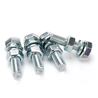 Baut Hex regang 1/4-20 baut 7/16-14 3 4 X Grade 8 JIS Hexagon pas Set keran kepala Hex inci satu 5 3/4 Astm