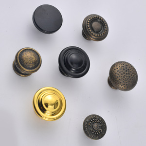 Furniture Handle And <b>Knob</b> Zinc Alloy Round Drawer Cabinet <b>Door</b> Single Hole Traditional Durable - Product Image 4