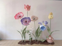 Handgemaakte Gigantische Grote Kunstbloemen Voor Halloween Senior Bloemenontwerp Voor Evenement Verjaardagsfeest Bruiloft Decoratie