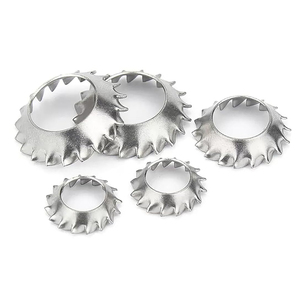 304 Stainless Steel Conical Serrated Lock <b>Washer</b>/External Tooth V Type Saw-Shaped Locking M3 M4 M5 <b>M6</b> - Product Image 5