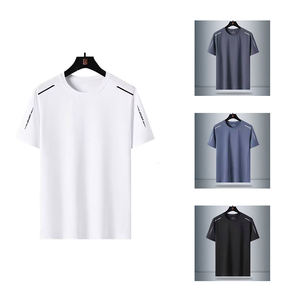 เสื้อยืดผู้ชายทรงสปอร์ตสำหรับฤดูร้อน ผ้าบางเบา ระบายอากาศได้ดี ลายรังผึ้ง ทรงหลวม สวมใส่สบาย แห้งเร็ว ยืดหยุ่น พิมพ์ลาย คอกลม - Product Image 5