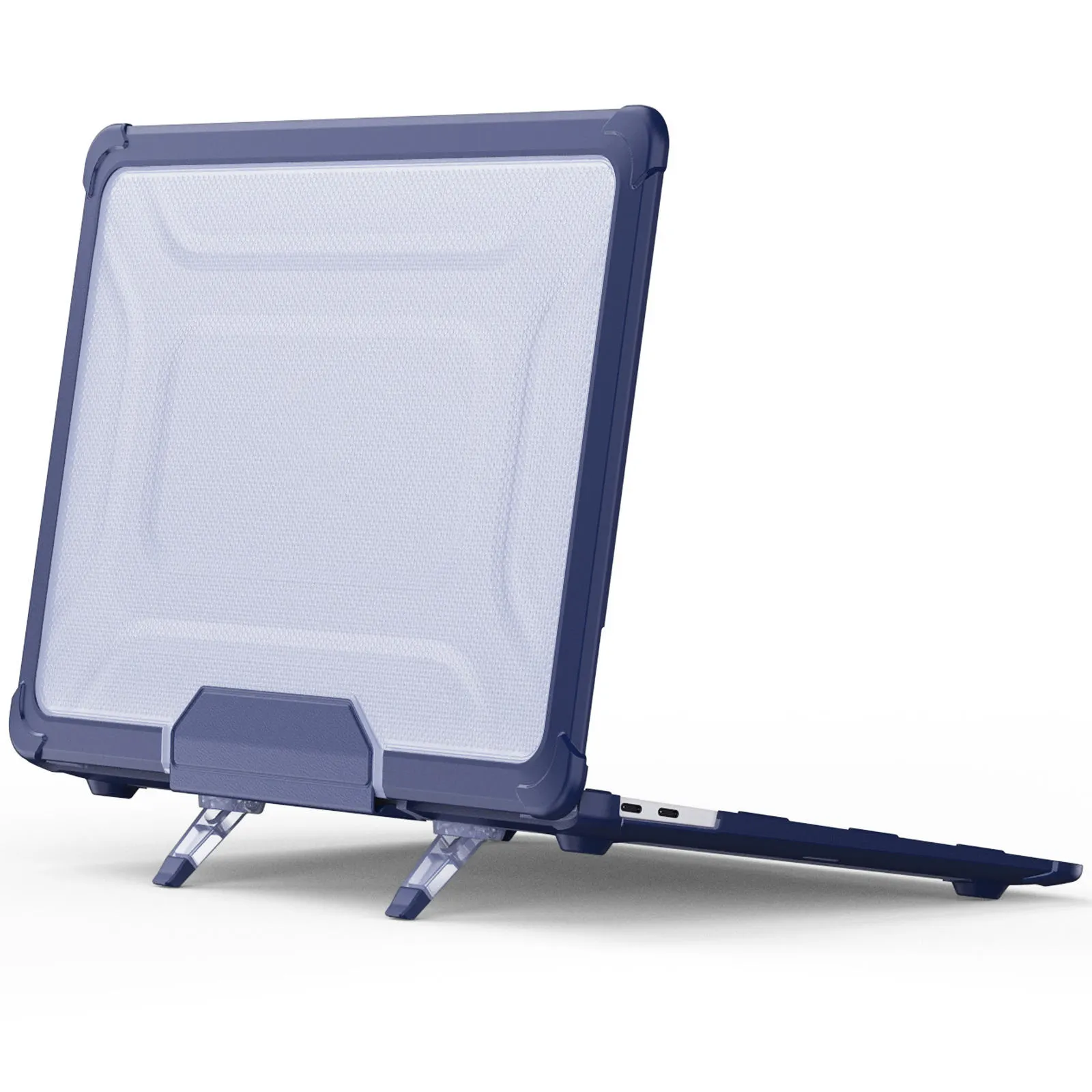 เคสแล็ปท็อปพับได้สองชั้นทนทานสำหรับ MacBook Air13 A2337 M1 A1932 A2179