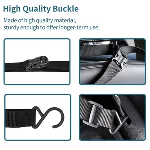 Nouvelle arrivée, barrière de voiture de luxe pour <span class=keywords><strong>chien</strong></span> de grande et moyenne taille, barrière pour animaux de compagnie en Oxford pour véhicule, voiture avec deux poches, fermeture éclair, fenêtre - Product Image 4