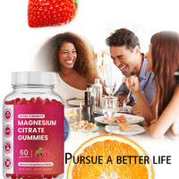 Gummies OEM de Magnésium Glycinate 500 mg, Vitamine C, Citrate de Magnésium, L-Théanine et Canneberge pour la Relaxation, le Stress et le Sommeil