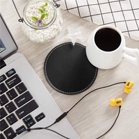 Ensemble de sous-verres en cuir véritable fait main de luxe de haute qualité pour boissons, avec logo personnalisé, pour mariage, bureau, décoration de la maison
