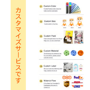 HUGMEI <span class=keywords><strong>Kawai</strong></span> Teddy Tales juguetes suaves personalizados muñeco de oso colorido hecho de piel de nailon de felpa relleno de PP para cumpleaños en Japón - Product Image 5